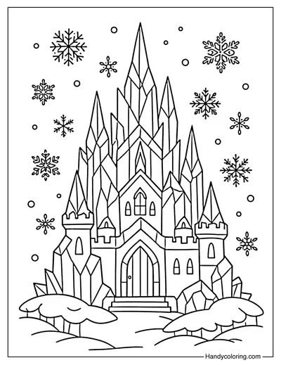 Ice Castle To Color