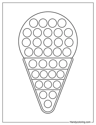 Ice Cream Cone Pop It