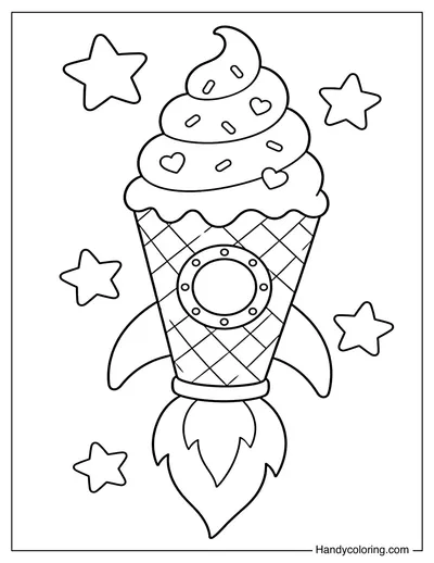 Ice Cream Cone Rocket