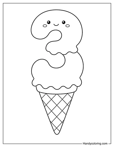 Ice Cream Double Scoop Number Three