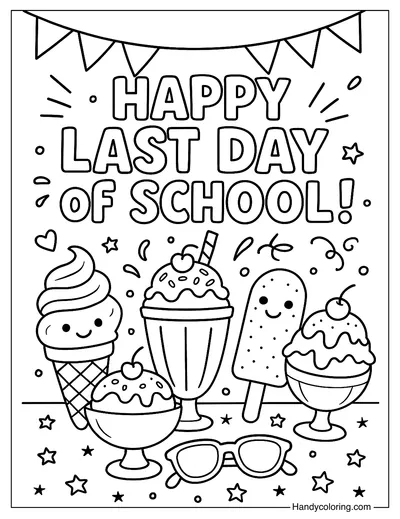 Ice Cream Party Last Day Page