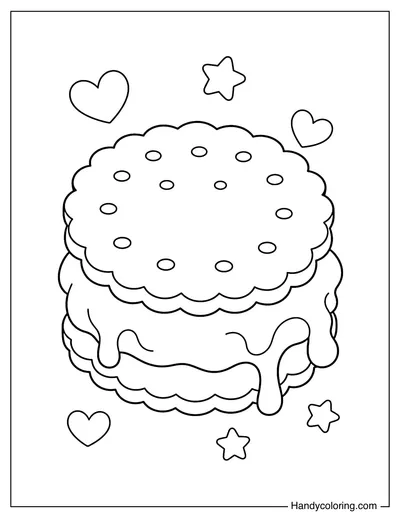 Ice Cream Sandwich with Melting Layer