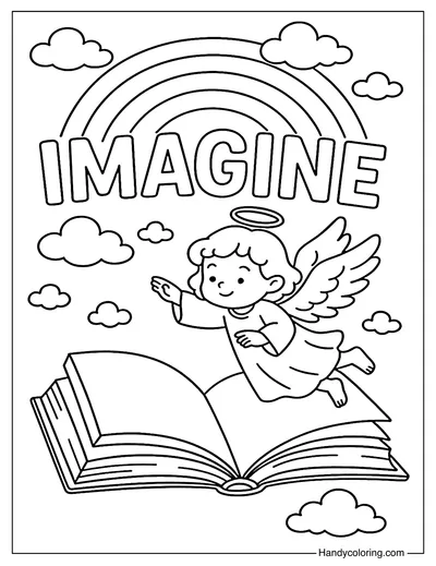 Imagine Coloring Page
