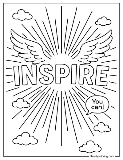 Inspire Coloring Page