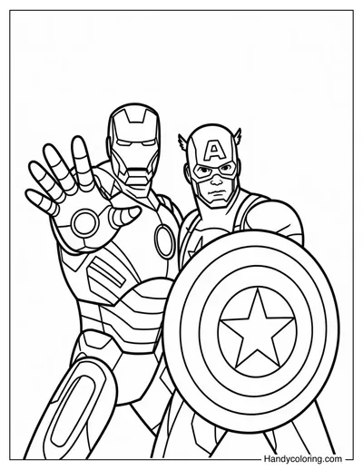 Iron Man and Captain America Defense