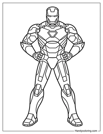 Iron Man Hands on Hips Pose