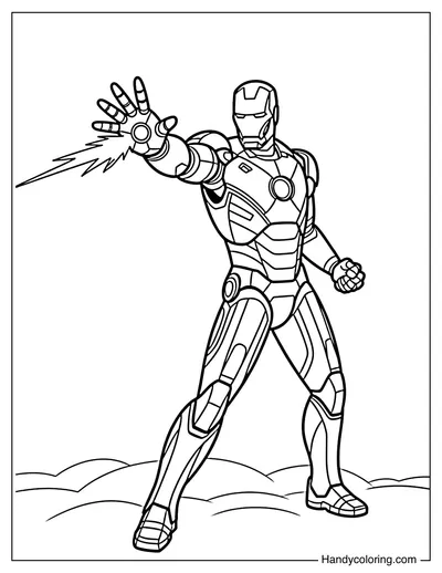 Iron Man Shooting Repulsor