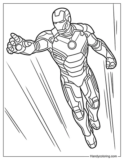 Iron Man Simple Flying Pose