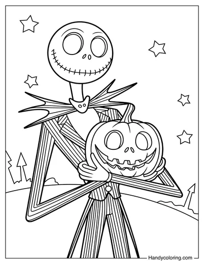 Jack Holding a Pumpkin Lantern