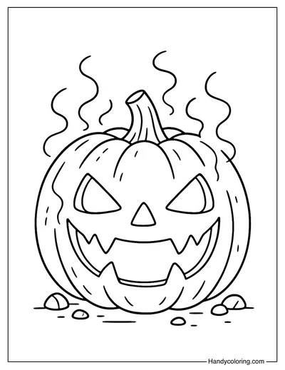 Jack-O-Lantern Coloring Page