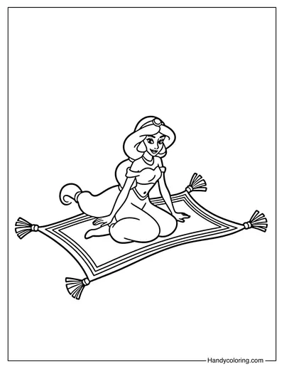 Jasmine Sitting on Carpet