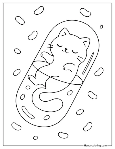 Jellycat Jar Capsule Coloring Page