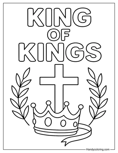 Jesus Crown Coloring Page