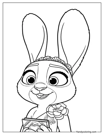 Judy Hopps Coloring Page Zootopia 2