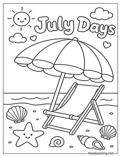 July Beach Umbrella
