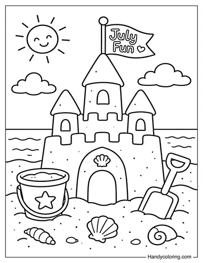 July Sandcastle