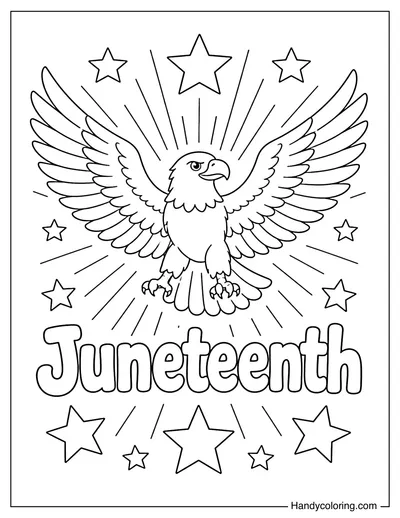 Juneteenth Eagle of Freedom