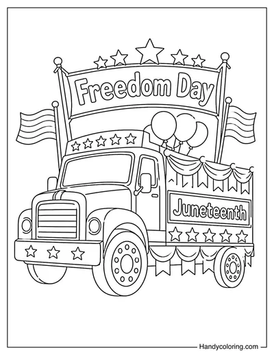 Juneteenth Freedom Parade Wagon