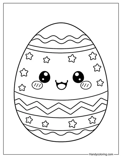 Kawaii Easter Egg for Kids