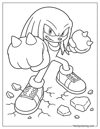 Knuckles Ready to Punch