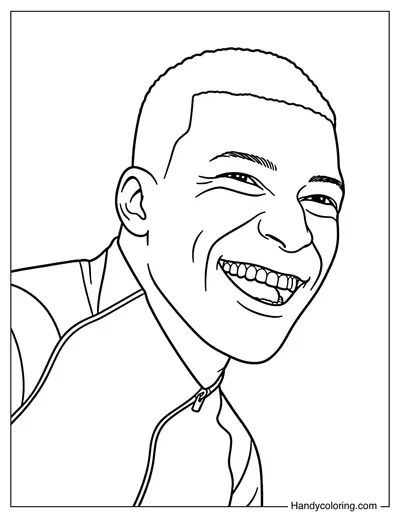 Kylian Mbappé Laughing Happily