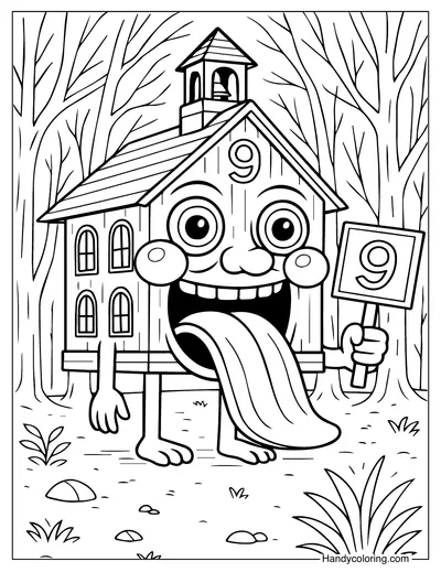La Esok Sikola Coloring Page