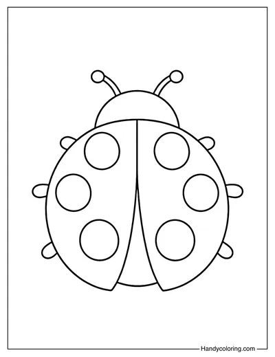 Ladybug Coloring Page For Kids