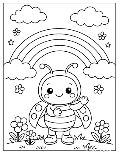 Ladybug Under the Rainbow