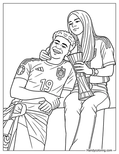 Lamine Yamal with His Girlfriend