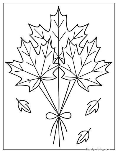 Leaf Balloon Coloring Page