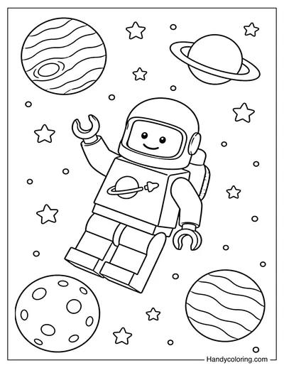 Lego Astronaut in Space