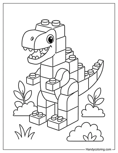 Lego Dinosaur Standing Tall