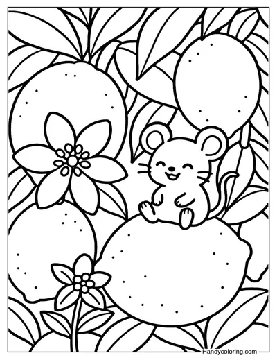 Lemon Fresh Coloring Page