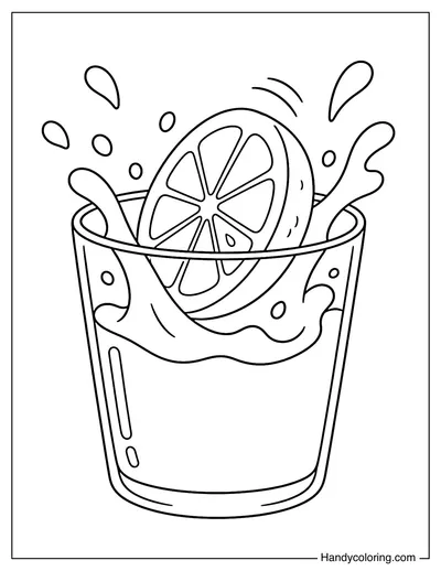 Lemon Slice Splash Drink