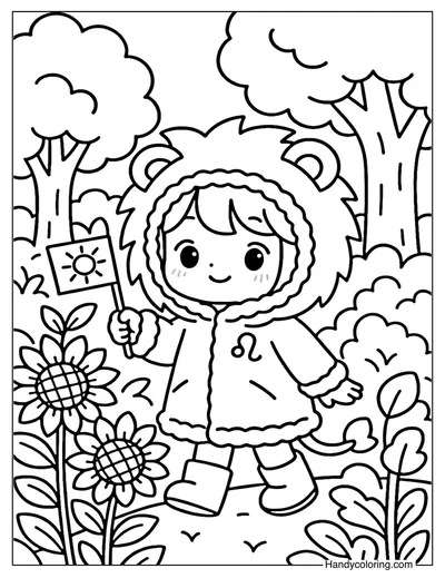 Leo Jungle Quest Coloring Page
