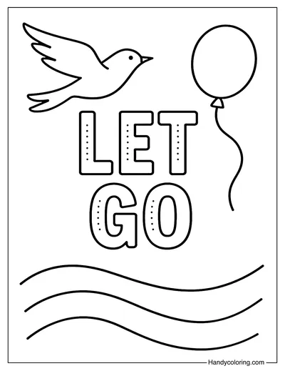 Let Go Coloring Page