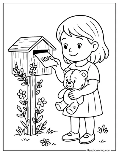 Letter of Hope Coloring Page