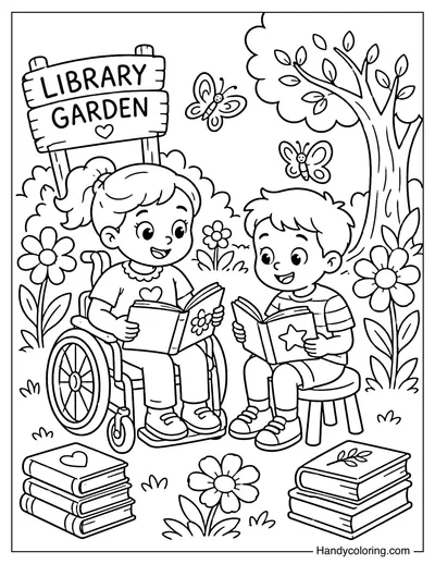 Library Garden Reading Friends