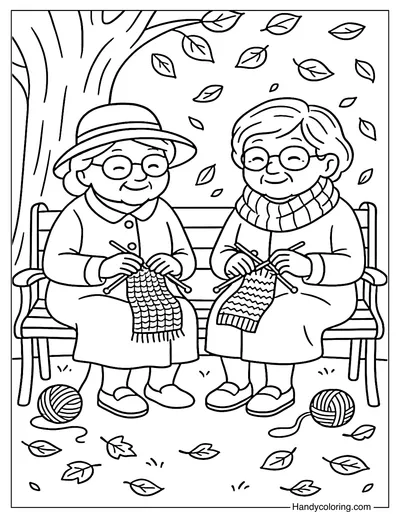 Lifelong Friends Coloring Page