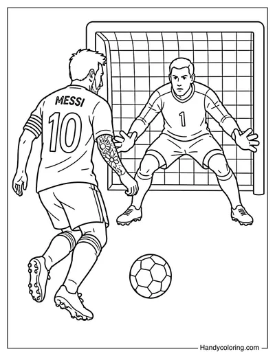 Lionel Messi One on One with Goalkeeper