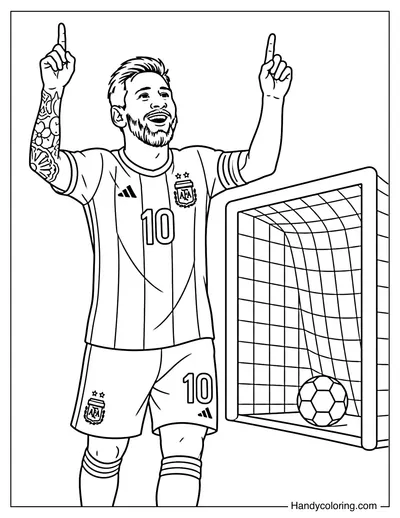 Lionel Messi Simple Goal Celebration