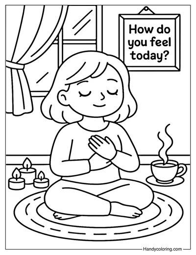 Listen to Your Heart Coloring Page
