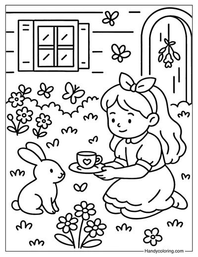 Little Guest Nook Coloring Page