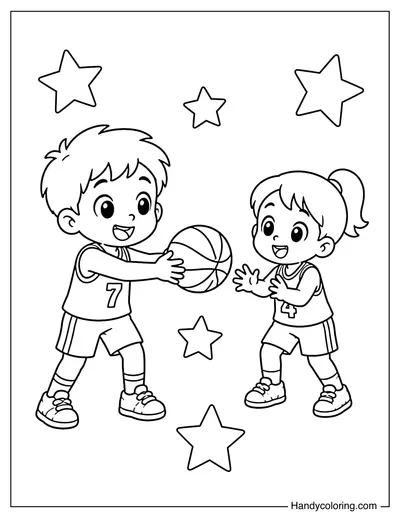 Little Player Passing the Ball