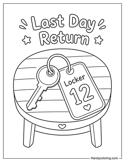Locker Key Being Returned