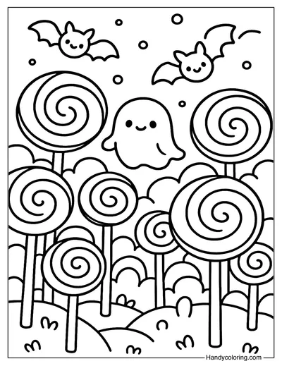Lollipop Forest Coloring Page