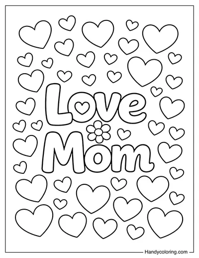 Love Mom Hearts
