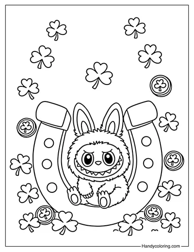Lucky Horseshoe Labubu