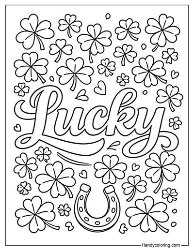 Lucky Shamrock Coloring Page