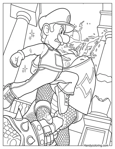 Luigi's Brave Kick vs Bowser Junior